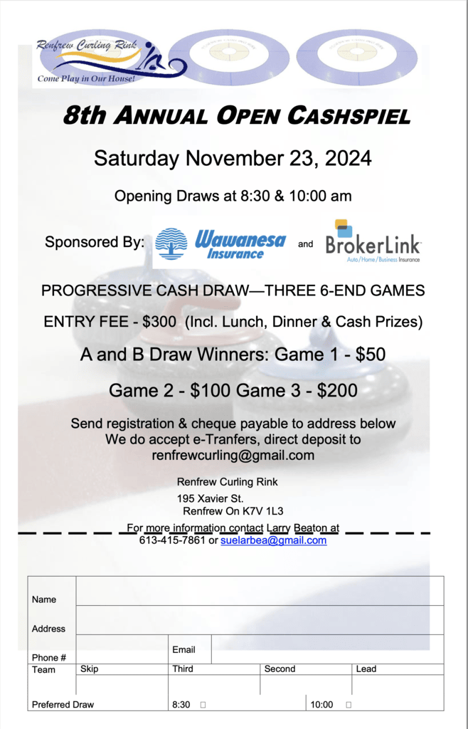 8th Annual Brokerlink Wawanesa Cash Spiel