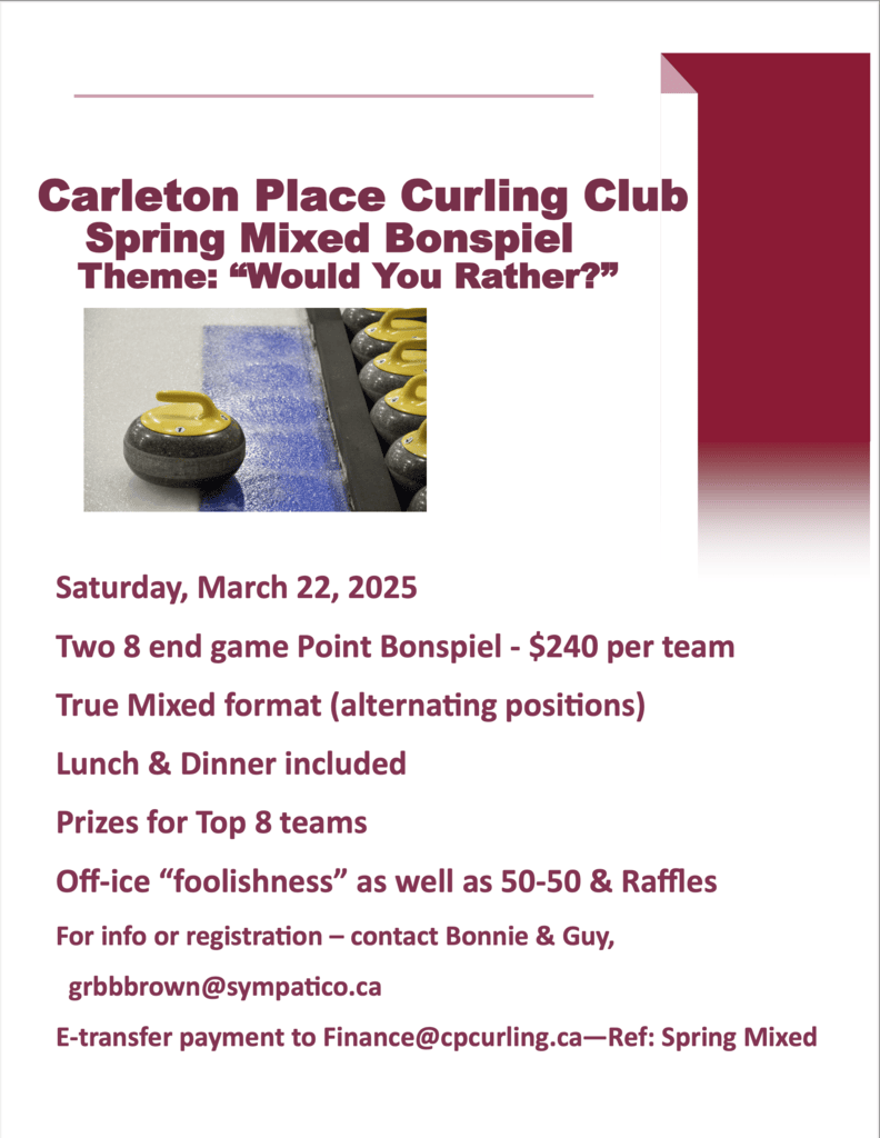 2025 Carleton Place Spring Mixed Bonspiel