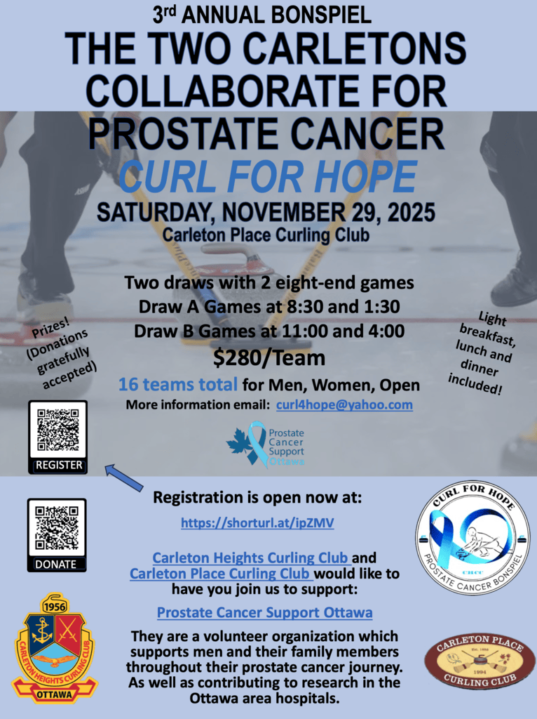 The Two Carletons Curl For Hope Bonspiel