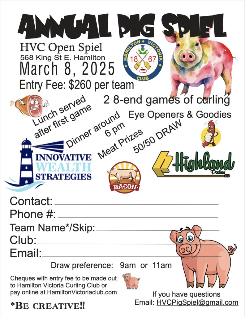 Hamilton Victory Curling Club Annual Pig Spiel