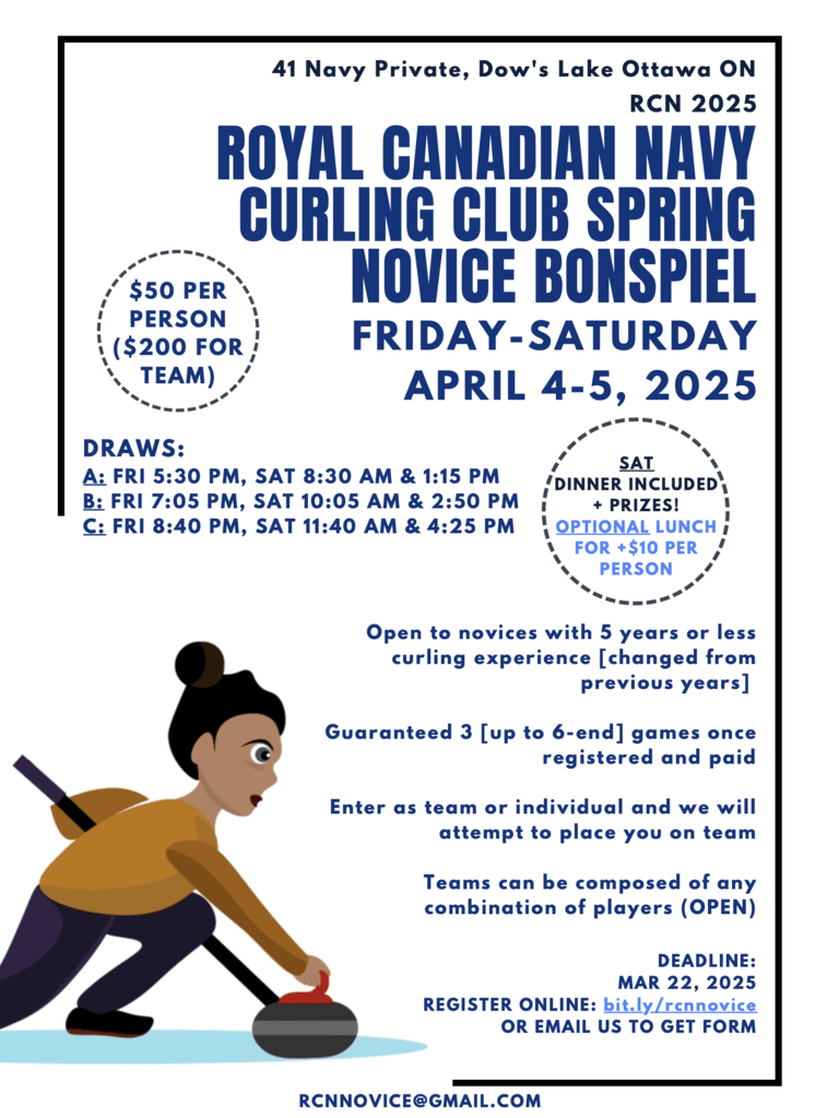 Royal Canadian Navy Curling Club Spring Novice Bonspiel