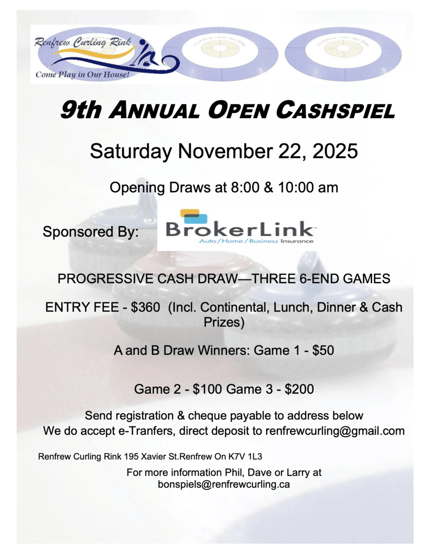 Renfrew 9th Annual Open Cashspiel