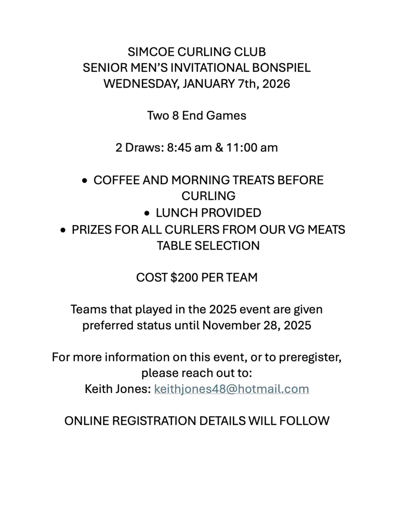 Simcoe Senior Men's Invitational