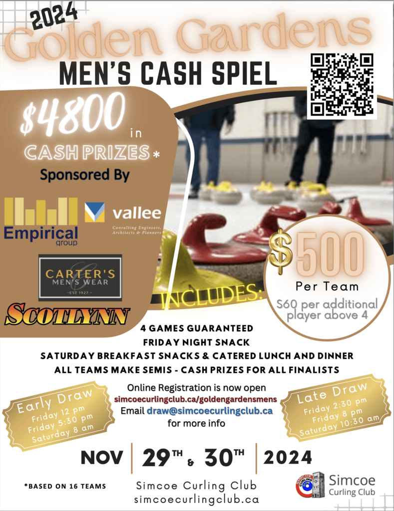 2024 Golden Gardens Men's Cash Spiel at Simcoe CC