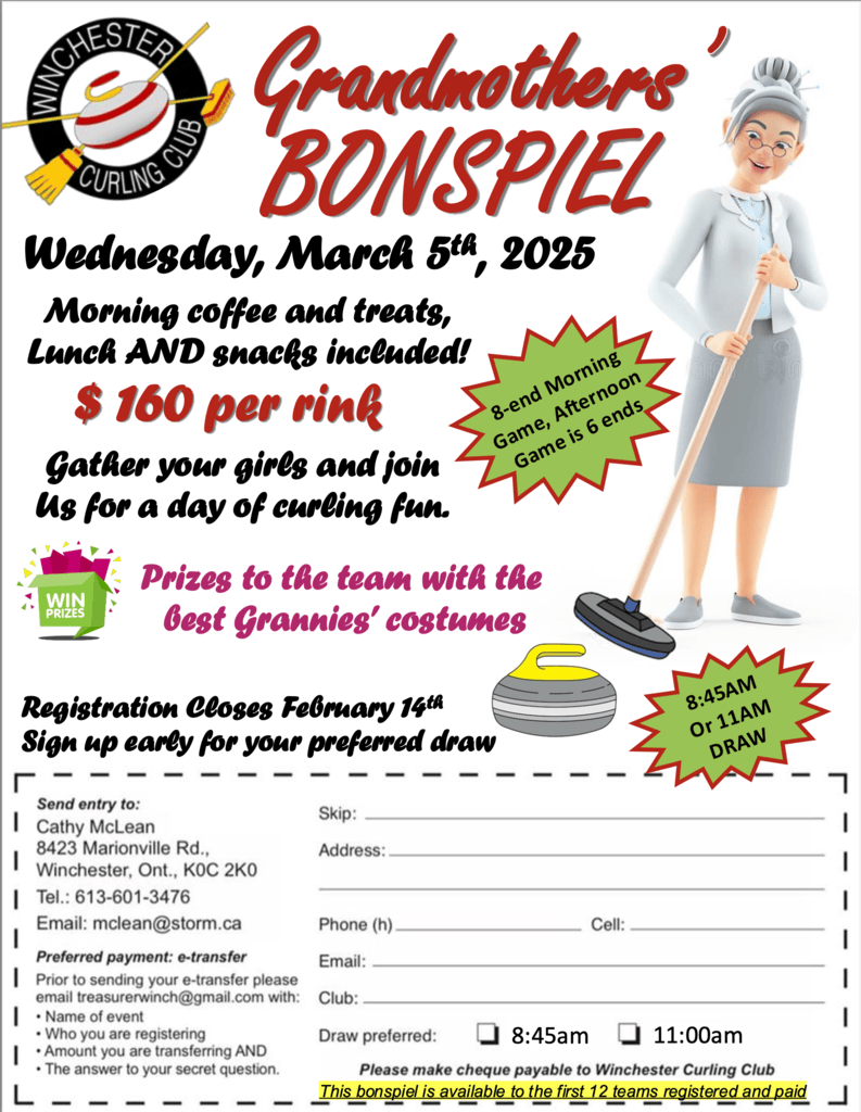 Winchester Curling Club Grandmother's Bonspiel